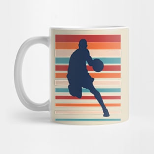 Retro Basketball Player Silhouette Mug